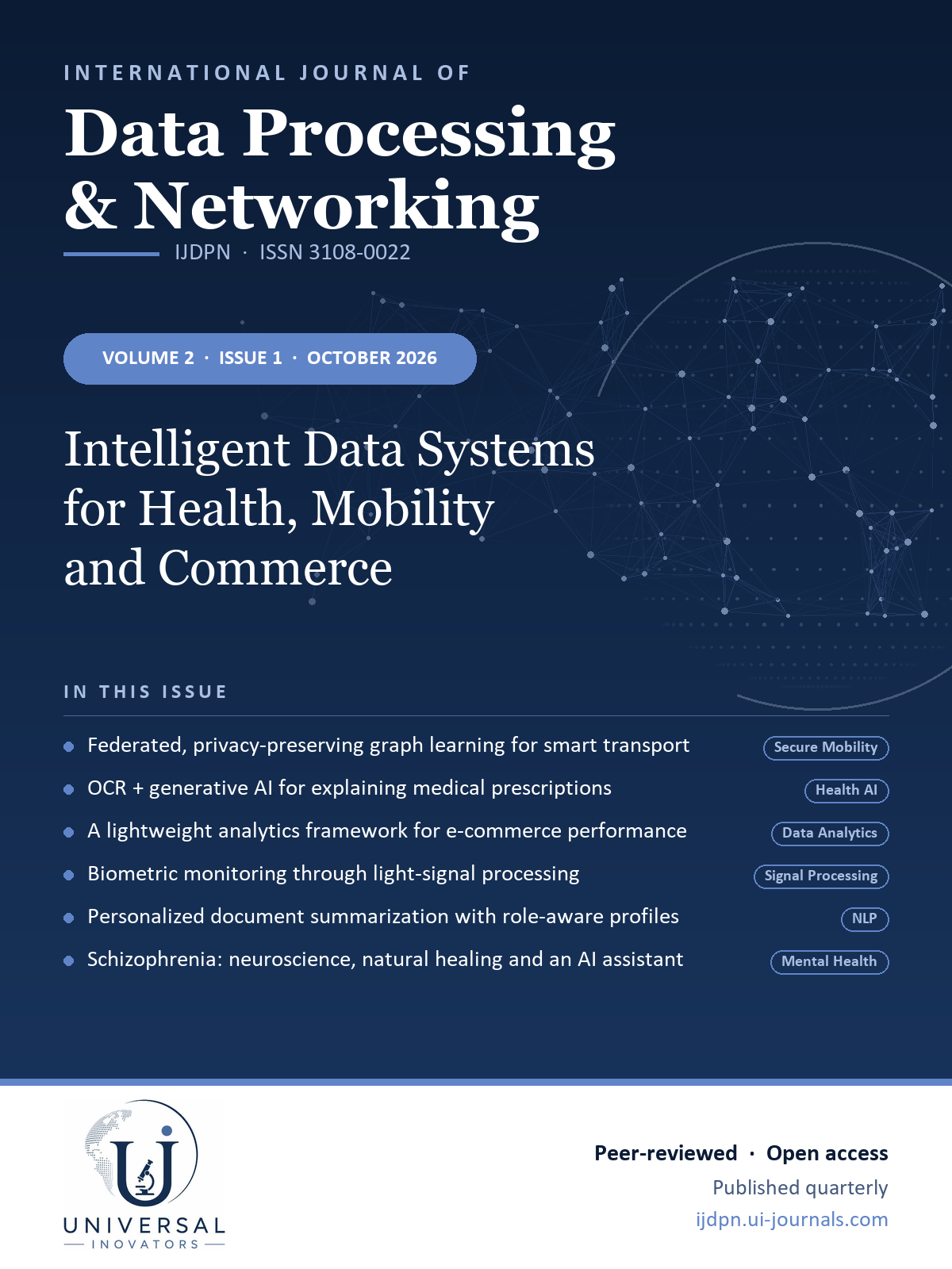 Intelligent Data Systems for Health, Mobility and Commerce