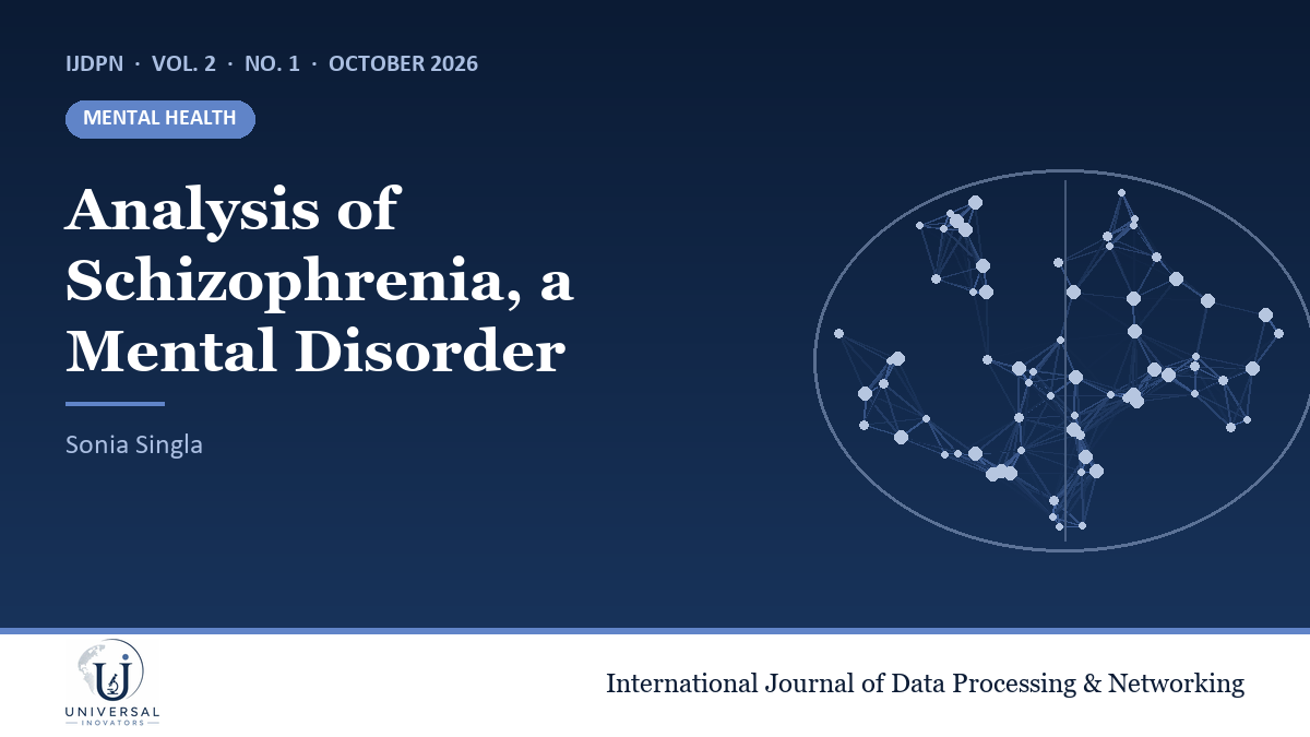 Analysis of schizophrenia, a mental disorder 